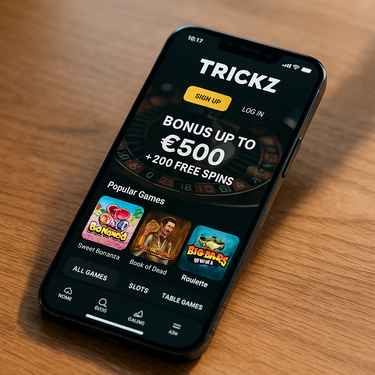 Trickz Casino - Mobile Platform - Responsive Design